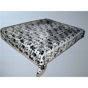 Leoparddruck &amp; geschnitzte billige Polyesterdecke